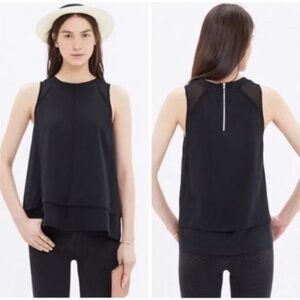Madewell  Black Silk Incline Top. Sold zero M (198)‎